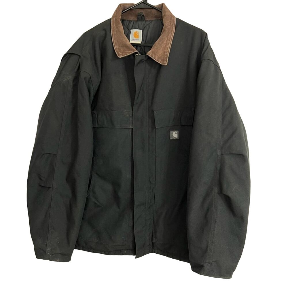 Carhartt Canvas Quilted Arctic Full Zip Work Jacket SZ 2XL / 3XL VTG Workwear